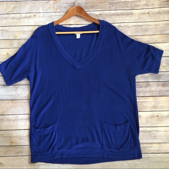 CHICO’S v-neck short sleeve tunic sweater - Picture 1 of 8